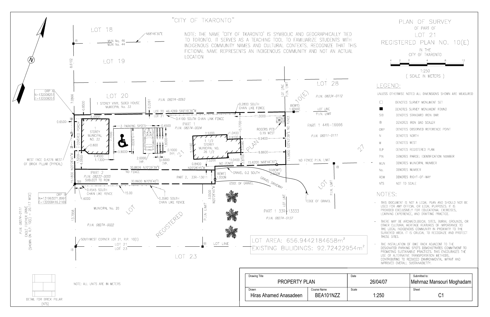 Reference Plan Creation - AutoCAD - Civil engineering drawing preview