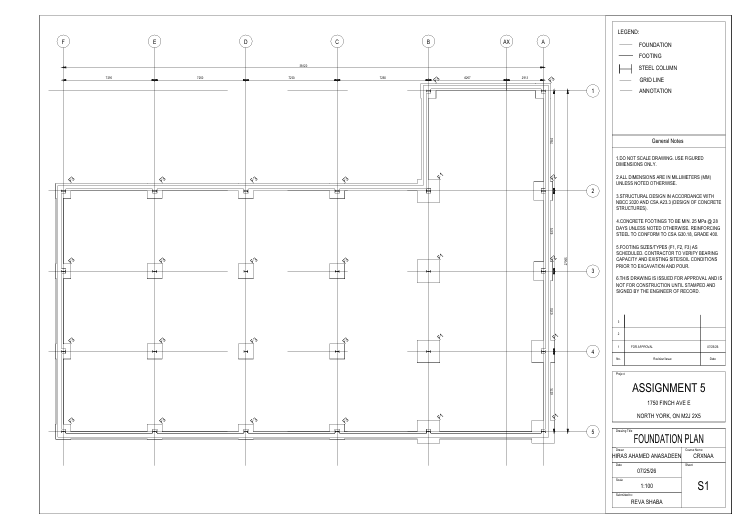 Foundation Plan - Civil engineering drawing preview
