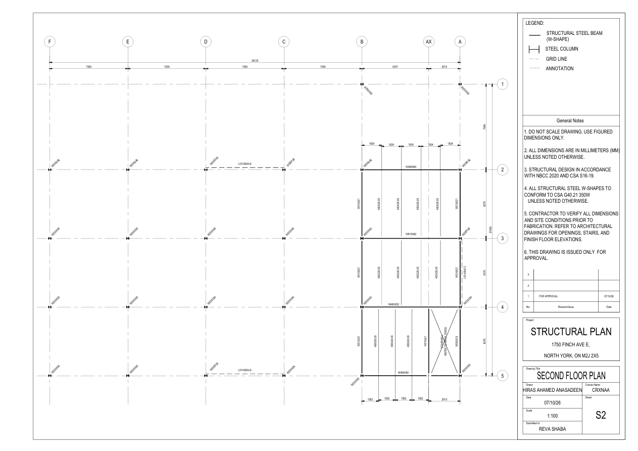 Second Floor & Roof Framing Plans - Civil engineering drawing preview